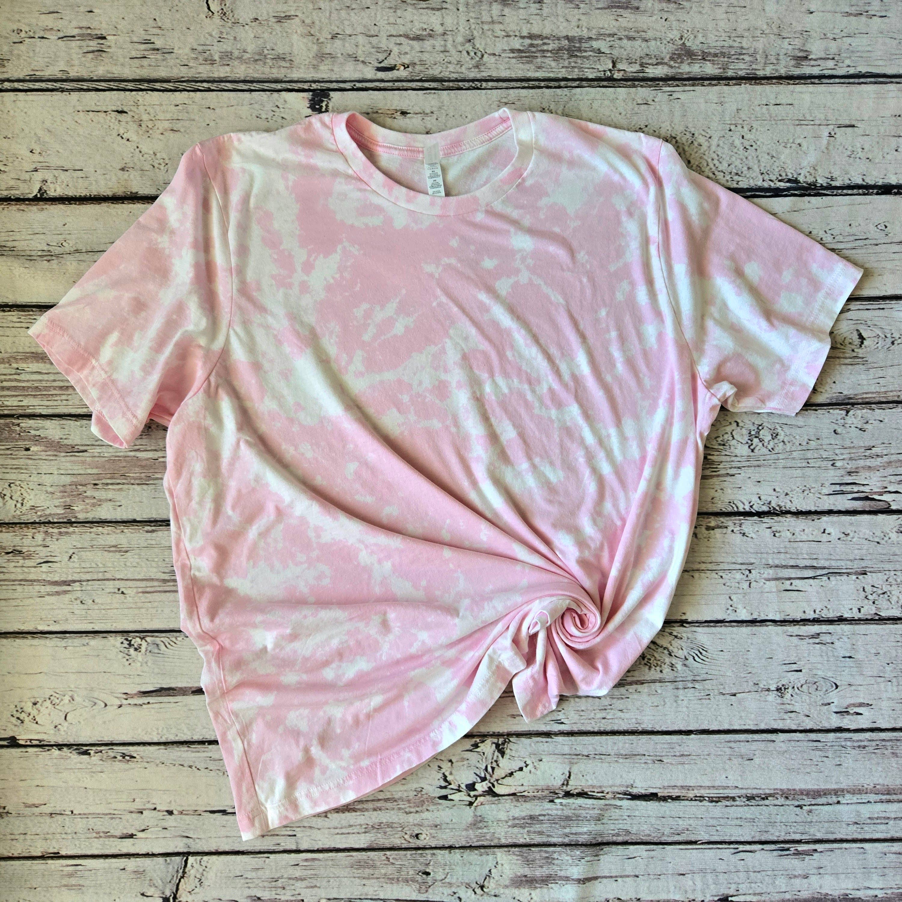 Shirts & Giggles - Wholesale T-Shirt - Women's - Bella+Canvas® Blank Scrunch Bleached T-Shirt, Unisex Tee2
