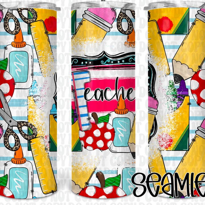Gobelet de fournitures pour enseignants pour la vente par Hello Sunshine Boutique