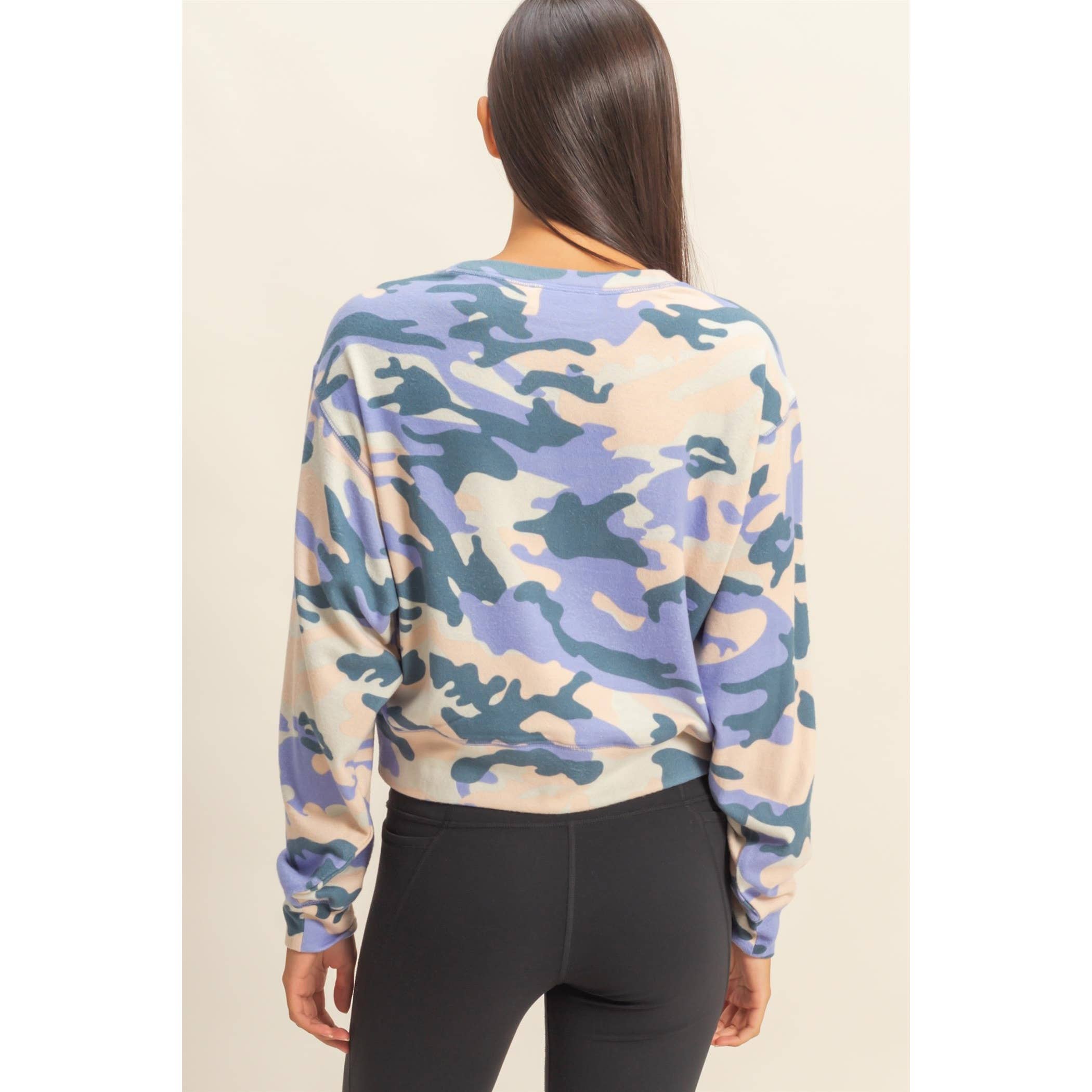 HYFVE - Vendita all'ingrosso Felpa - Donna - Felpa con stampa mimetica4