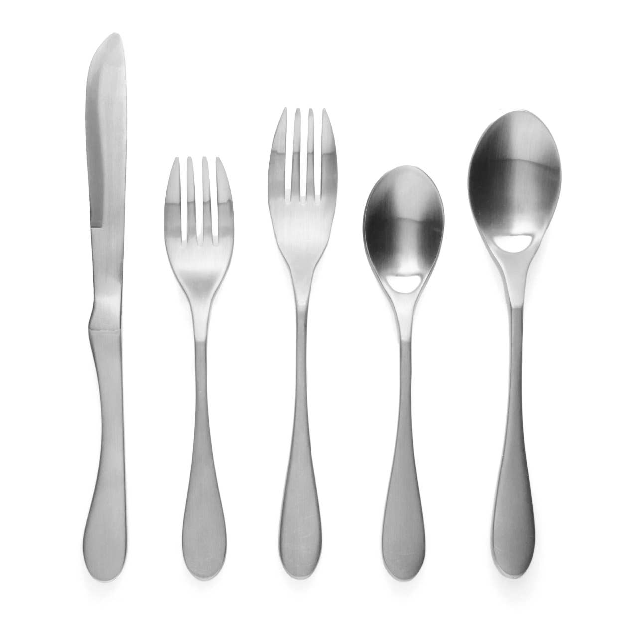 Knork Flatware - Wholesale Flatware Set - Original Matte 5 Piece Place Setting3