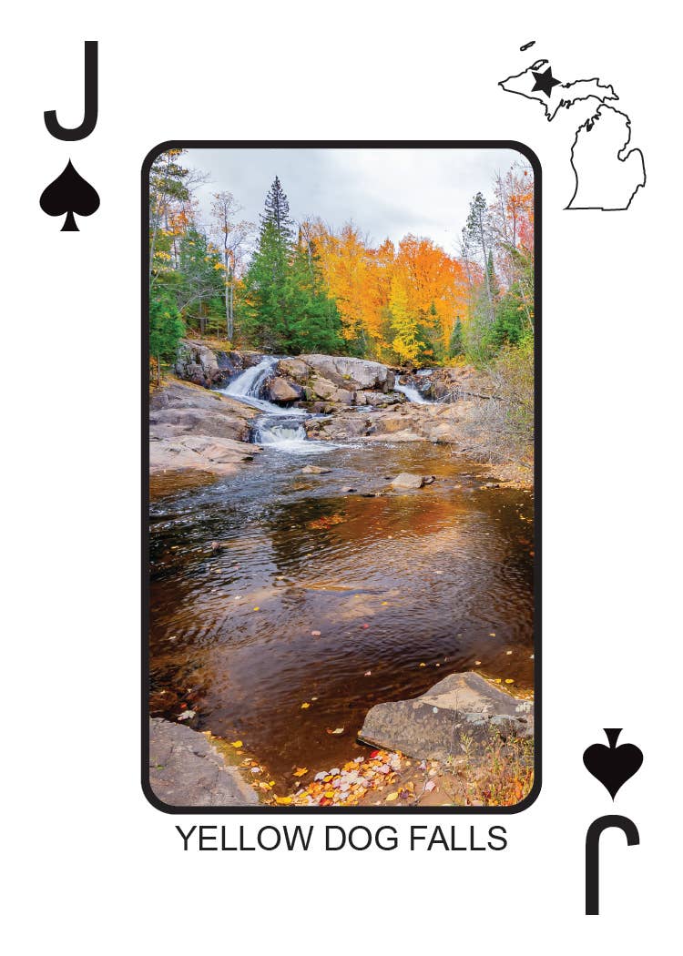 Phil Stagg Photography - Wholesale Playing Cards - WATERFALLS OF MICHIGAN - Playing Cards - Euchre Friendly12