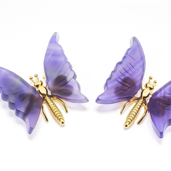 Quasar Gems USA - Wholesale Beeldje/beeldhouwwerk - Fluorietvlinder0