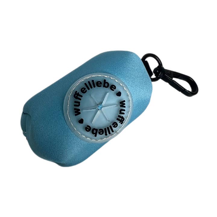 Dispenser de sacos para cocô Good Vibes Only - azul por atacado de Wuffelliebe