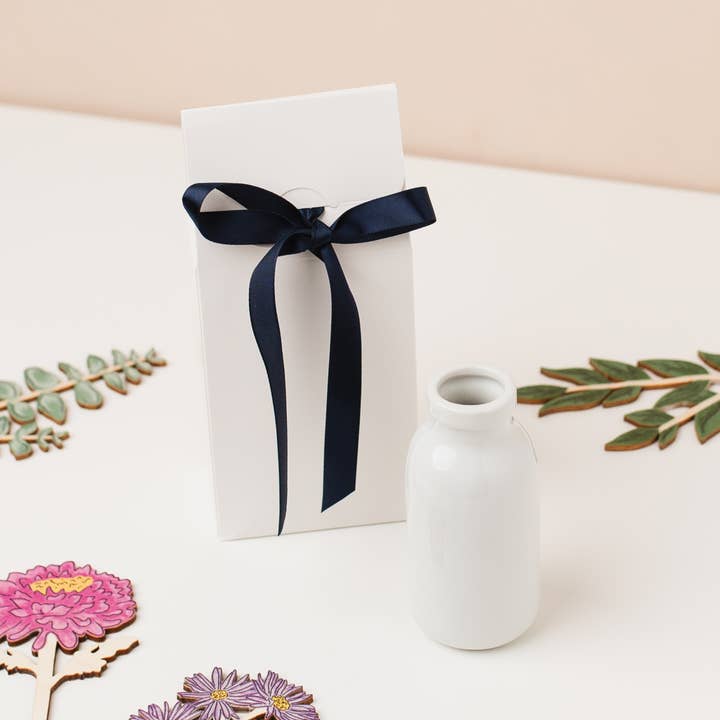 White Ceramic Milk Bottle for wholesale by DaphneRosa