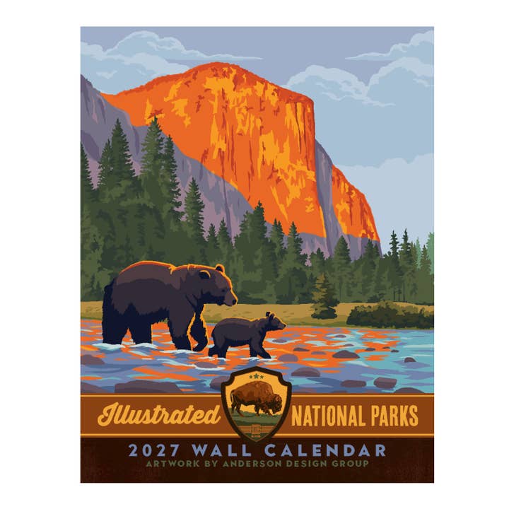 2027 Anderson Design Group National Parks Calendar for wholesale by Pumpernickel Press