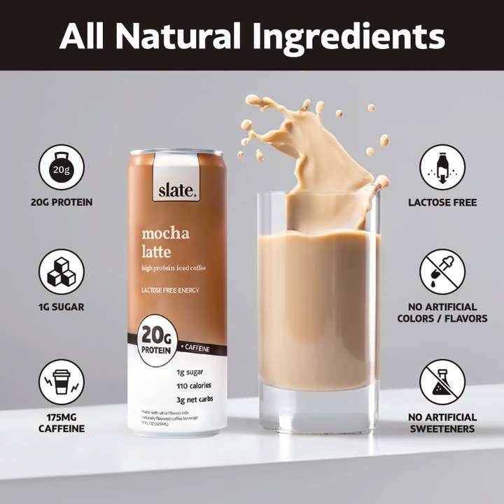 Slate Milk - Wholesale Iced Coffee/Cold Brew - Mocha Latte