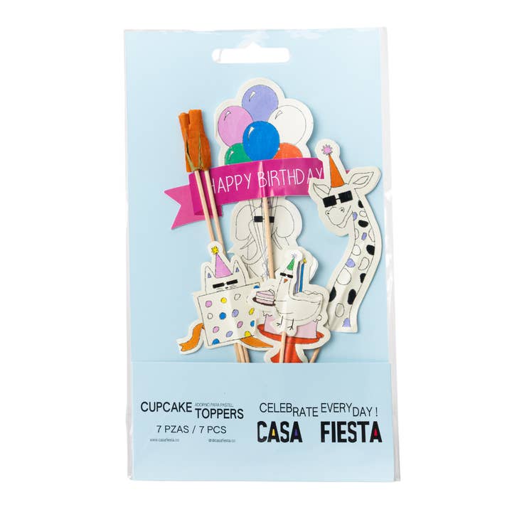 Party Animals Cake Toppers for wholesale by Casa Fiesta