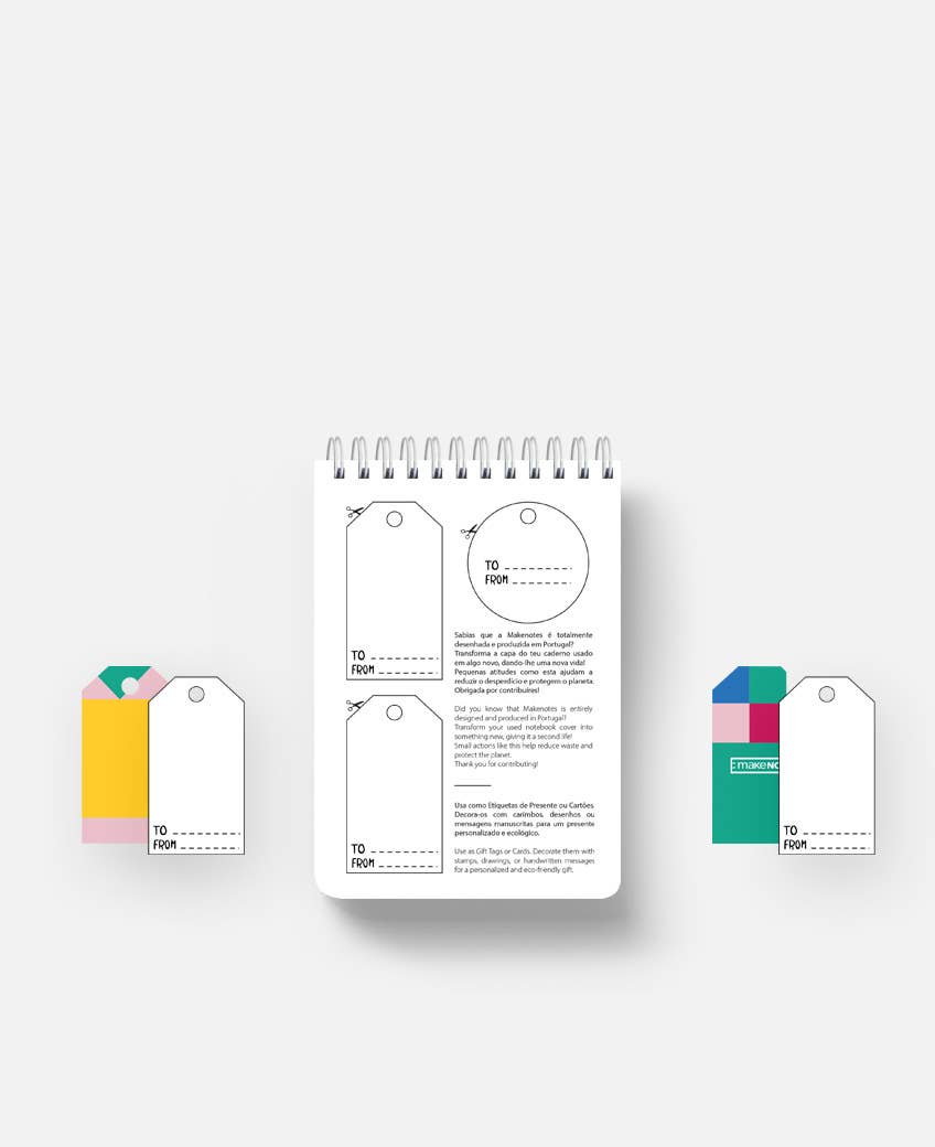 MAKENOTES - Wholesale Notepad - A6 spiral pad 60 sheets BLOC COLOR2
