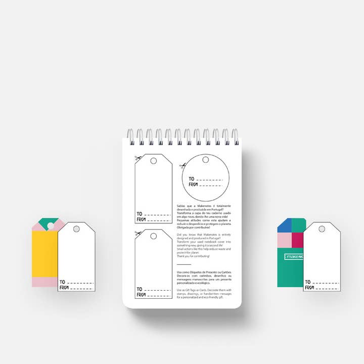 MAKENOTES - Wholesale Notepad - A6 spiral pad 60 sheets BLOC COLOR2