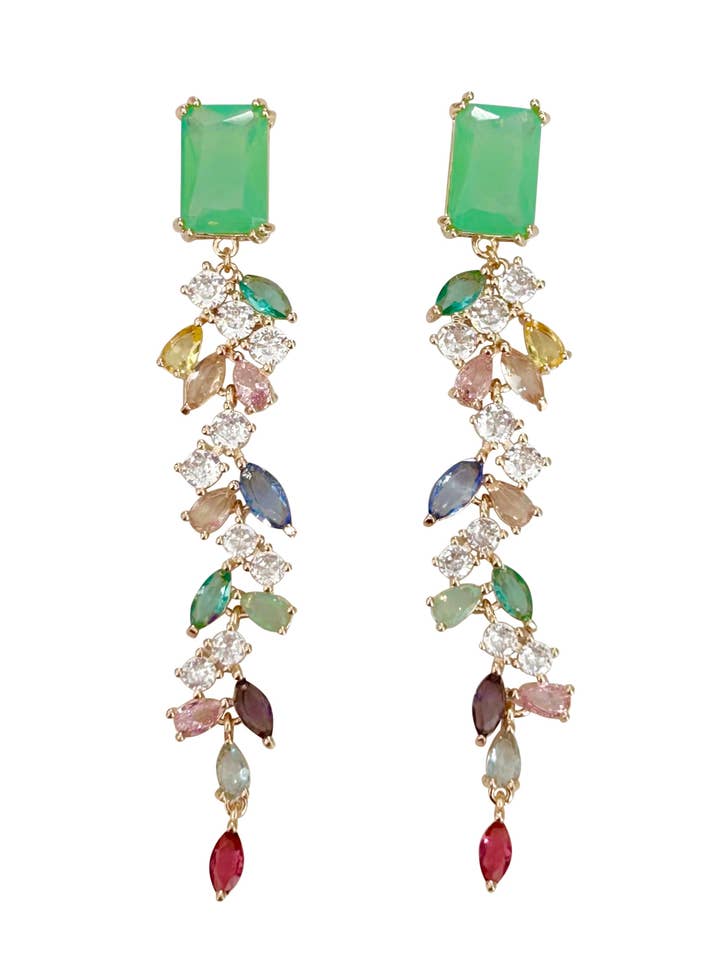 Halara Gemstone Earrings for wholesale by Gemelli