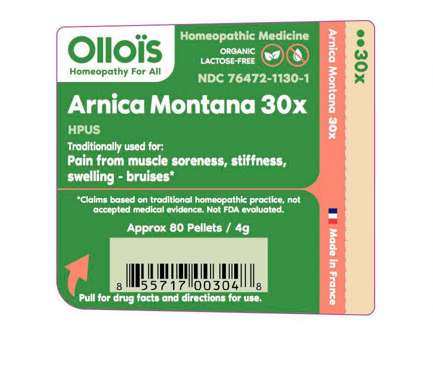 Ollois - Wholesale Oral Supplement/Vitamin - Olloïs Arnica Montana 30X Vegan Organic Kosher, 80 Pellets1