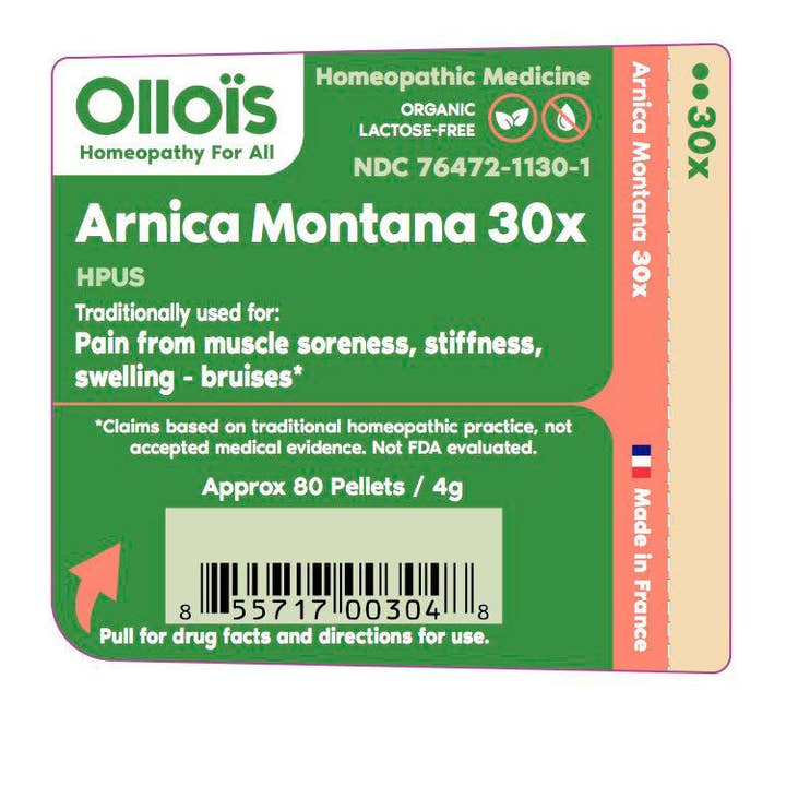 Ollois - Wholesale Oral Supplement/Vitamin - Olloïs Arnica Montana 30X Vegan Organic Kosher, 80 Pellets1