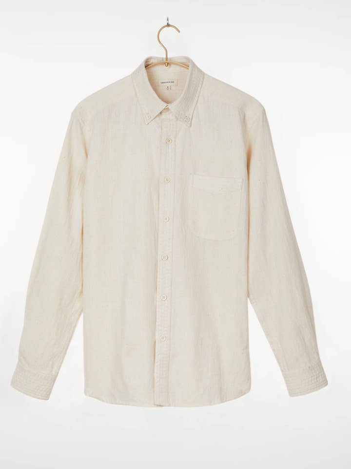 Kabir Standard Shirt w/Saddle Stitch Kora for wholesale by Umber and Ochre