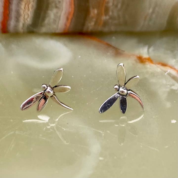 Elizabeth Jewelry – wholesale Solitärörhängen – sterling silver trollslända stud örhänge