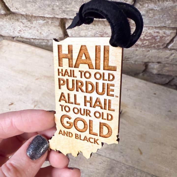 Left Grain - Wholesale Ornament - Hail Purdue Indiana Ornament4