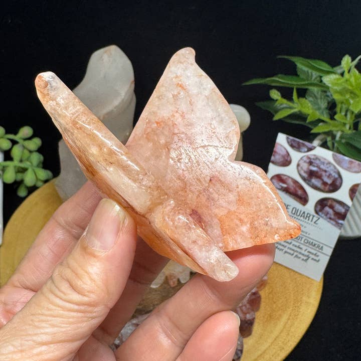 The 7 Directions - Wholesale Spiritual Stone/Crystal - 5 pc fire quartz flame bear butterfly spider F4203