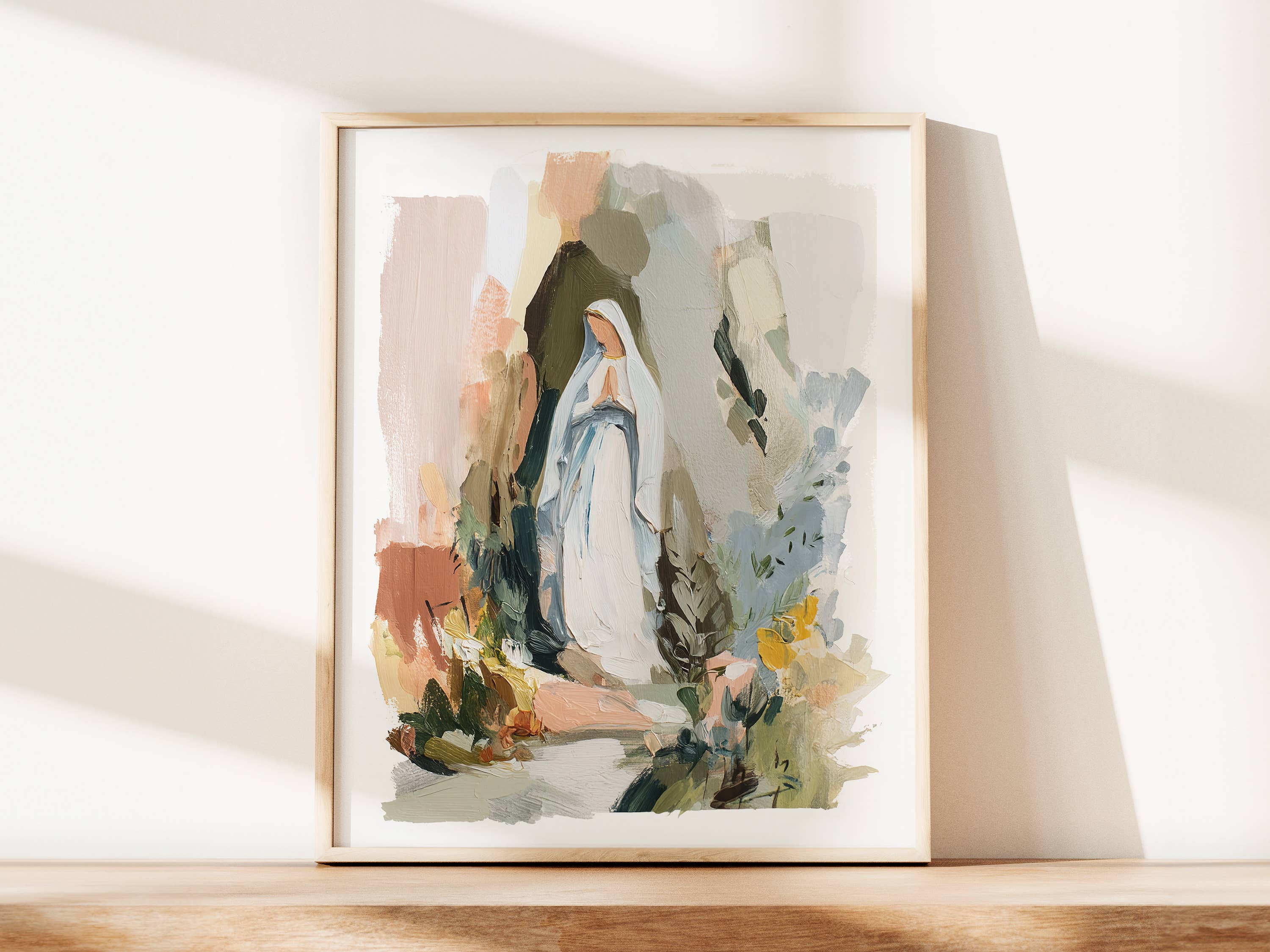 Reap+Sow – wholesale Konsttryck – Vår Fru av Lourdes Jungfru Maria Modern Konsttryck1