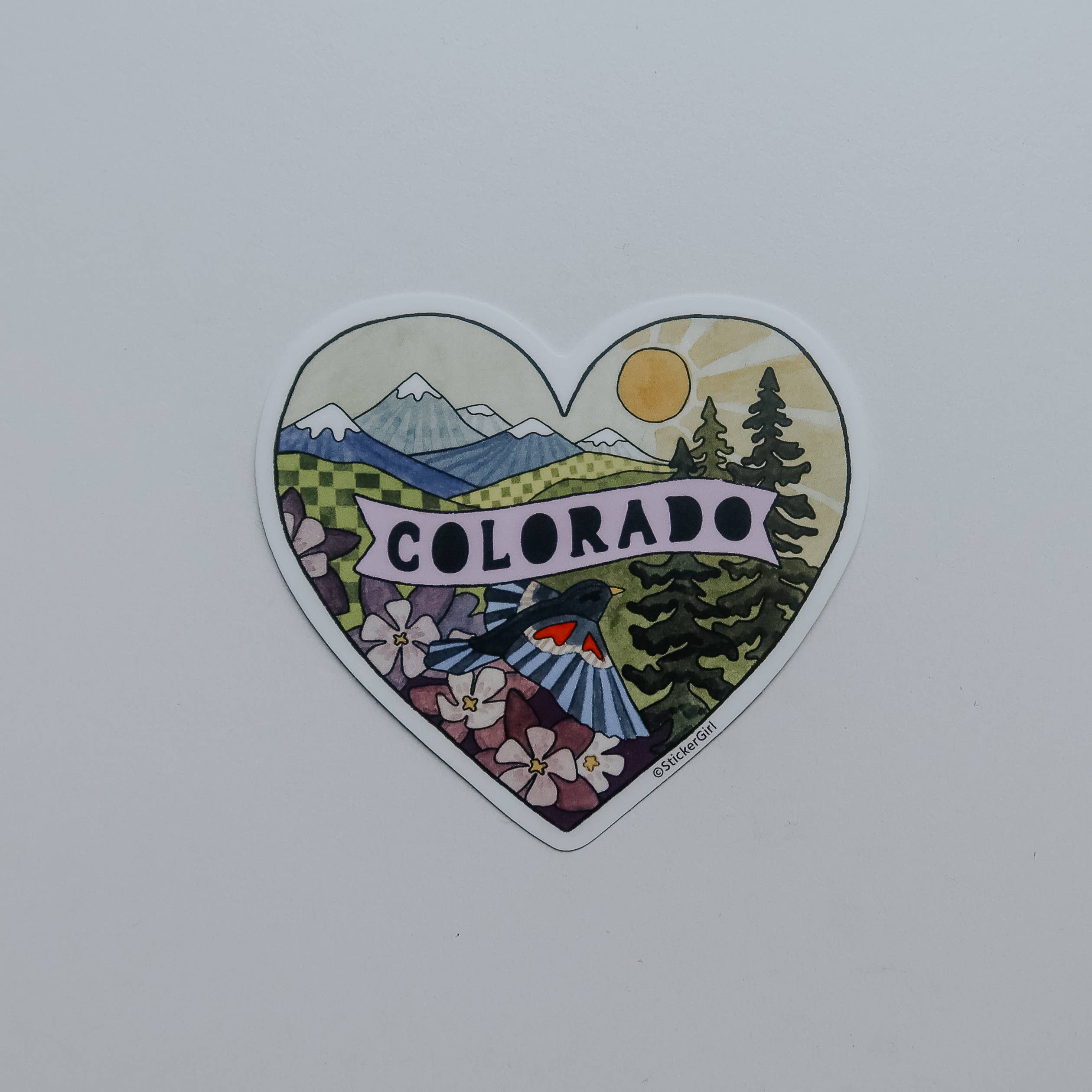 Sticker Girl - Wholesale Sticker - Colorado Heart Vinyl Sticker3