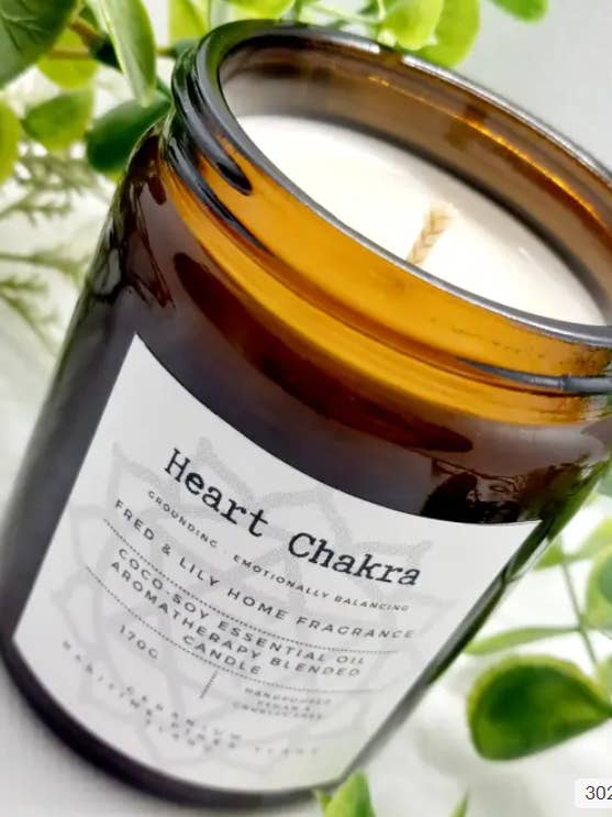 Aromatherapy Essential Oil Heart Chakra Candle for wholesale by Fred & Lily Home Fragrance & Cosmetics