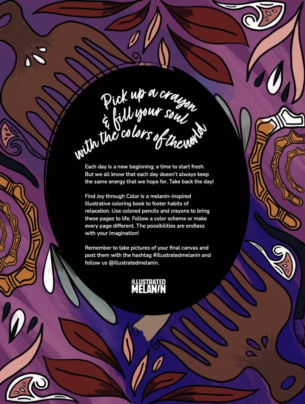 Illustrated Melanin - Wholesale Book - Adult - Find Joy Through Color: A Melanin- Filled Coloring Book6