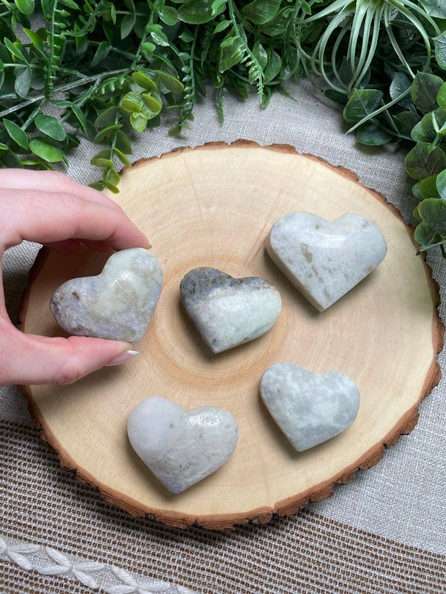 Copper Ashes - Wholesale Spiritual Stone/Crystal - White Mica Heart0
