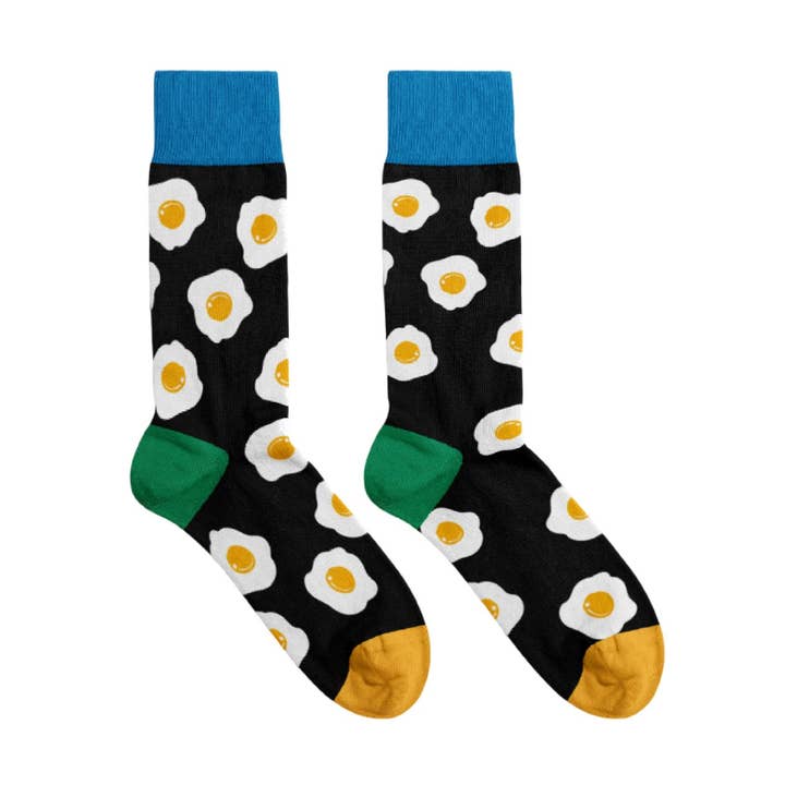 Billy Brown Socks | Women's Fried Egg Socks for wholesale by Oli Olsen