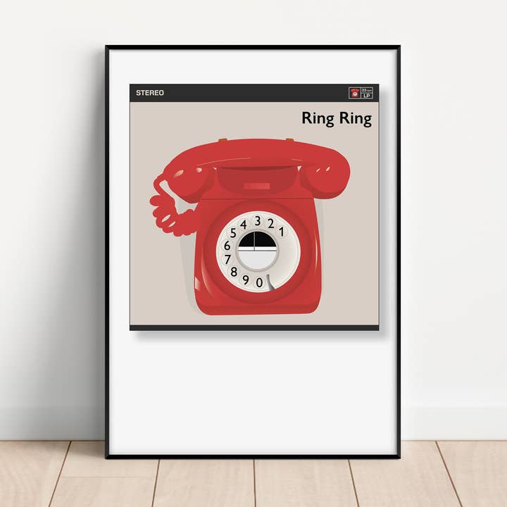 Ring Ring Unframed Print for wholesale by Gail Myerscough