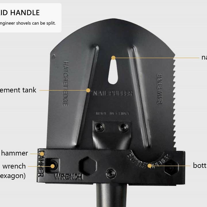 AceCamp - Wholesale Handy Tool - Survivor Multi-tool Shovel