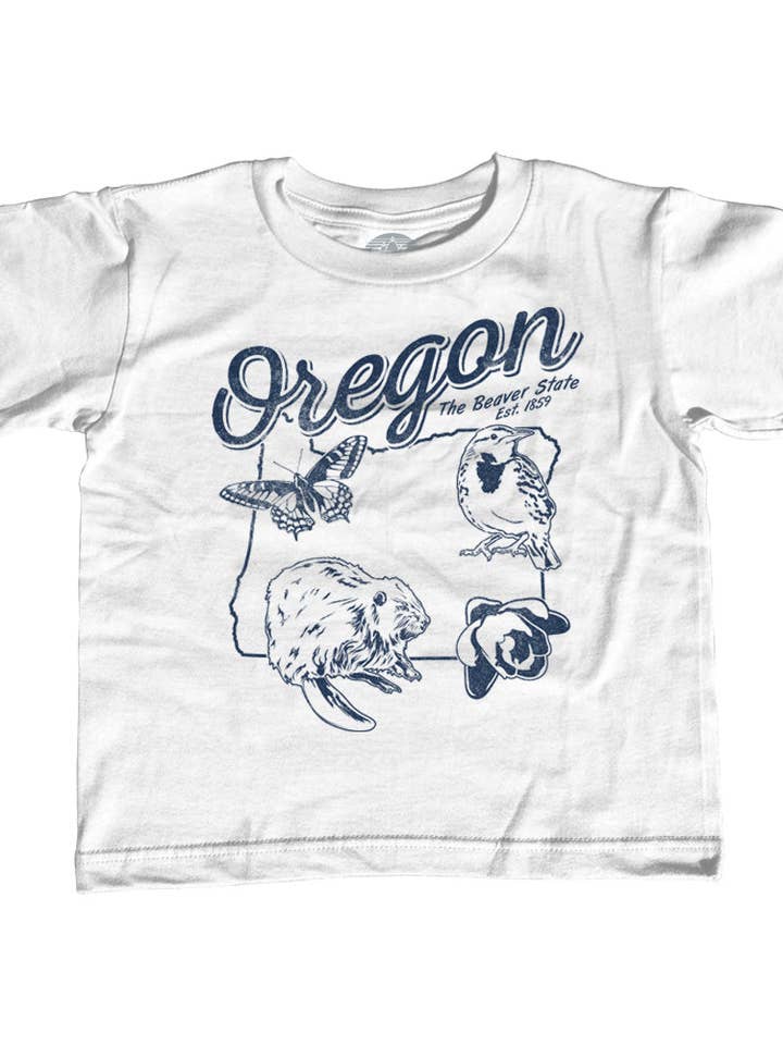 Youth Vintage Oregon T-Shirt for wholesale by Boredwalk