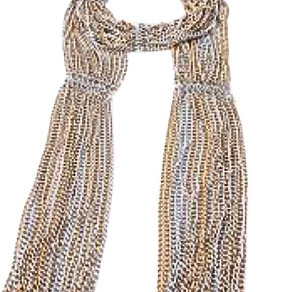 HoopLa – Großhandel Schal – Damen – Redaktioneller Schal Fransen Halskette-Zweifarbig-100% recycelter Stahl5