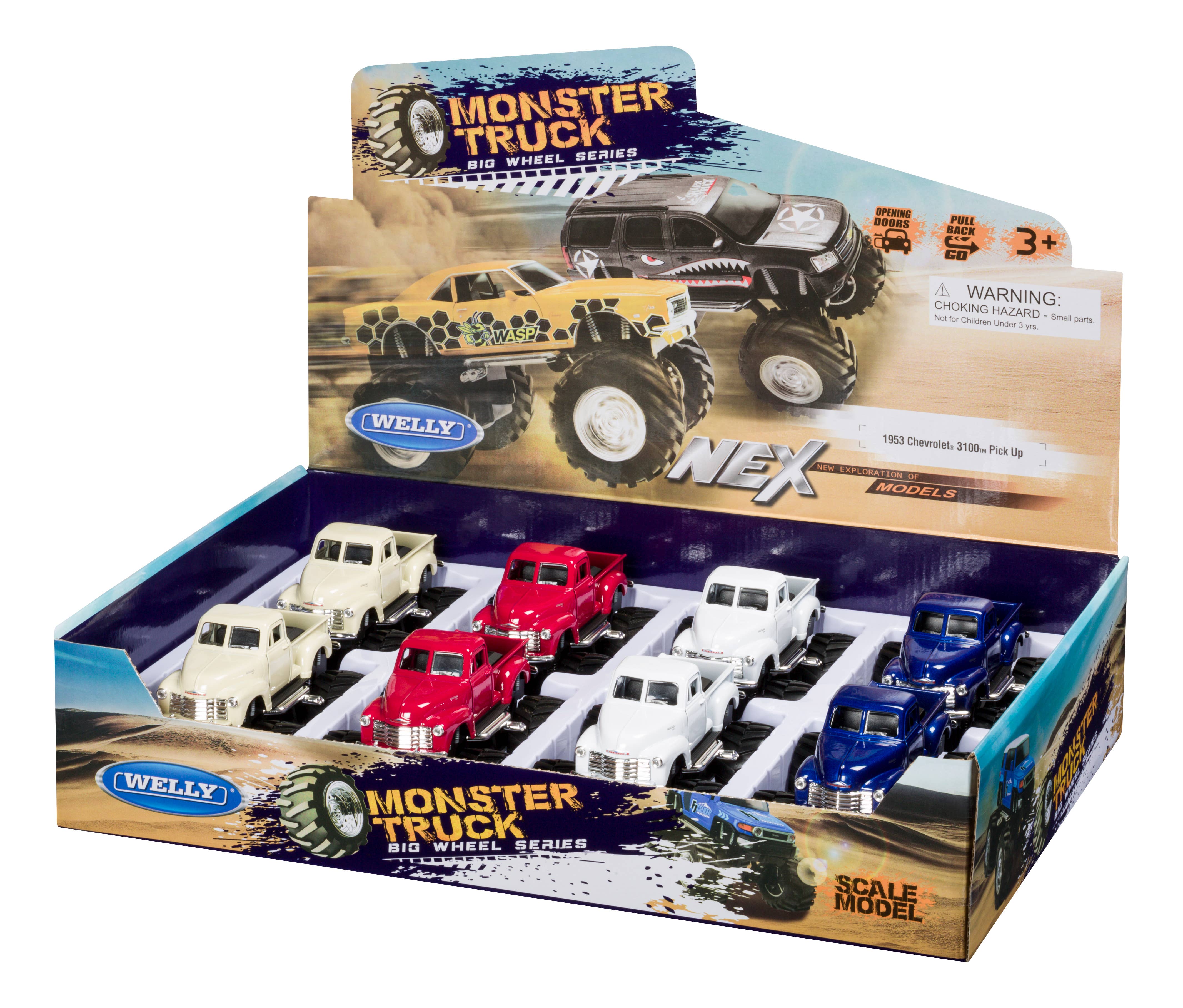 Toysmith - Wholesale Toy Car/Truck - Kids - Toysmith Die-Cast Monster Truck 1953 Chevy 3100 Pickup6