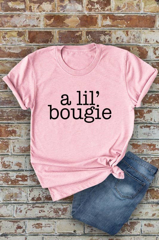 Top Avenue - Wholesale T-shirt met print - Dames - A Lil' Bougie, uniseks T-shirt met ronde hals14