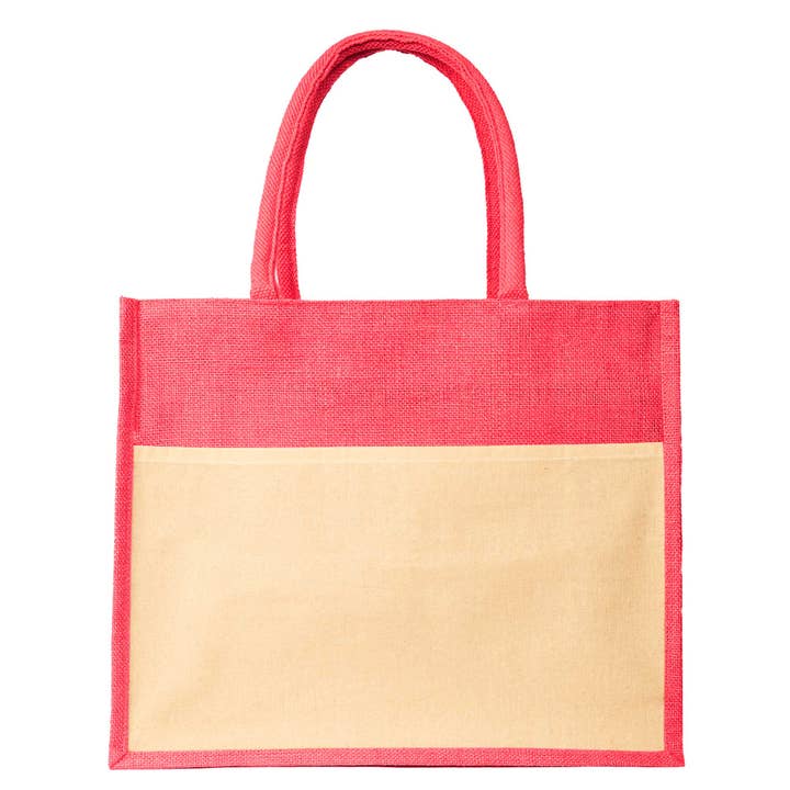 ecojutebags – wholesale Tote bag – Unisex – 4 Jute Grocery Tote Bag – Eco Reusable Shopper with Pocket8