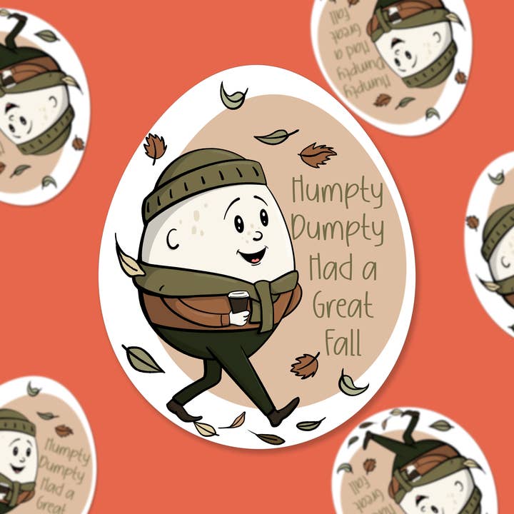 dash&doodle - Wholesale Sticker - Humpty Dumpty – 3" Vinyl Sticker