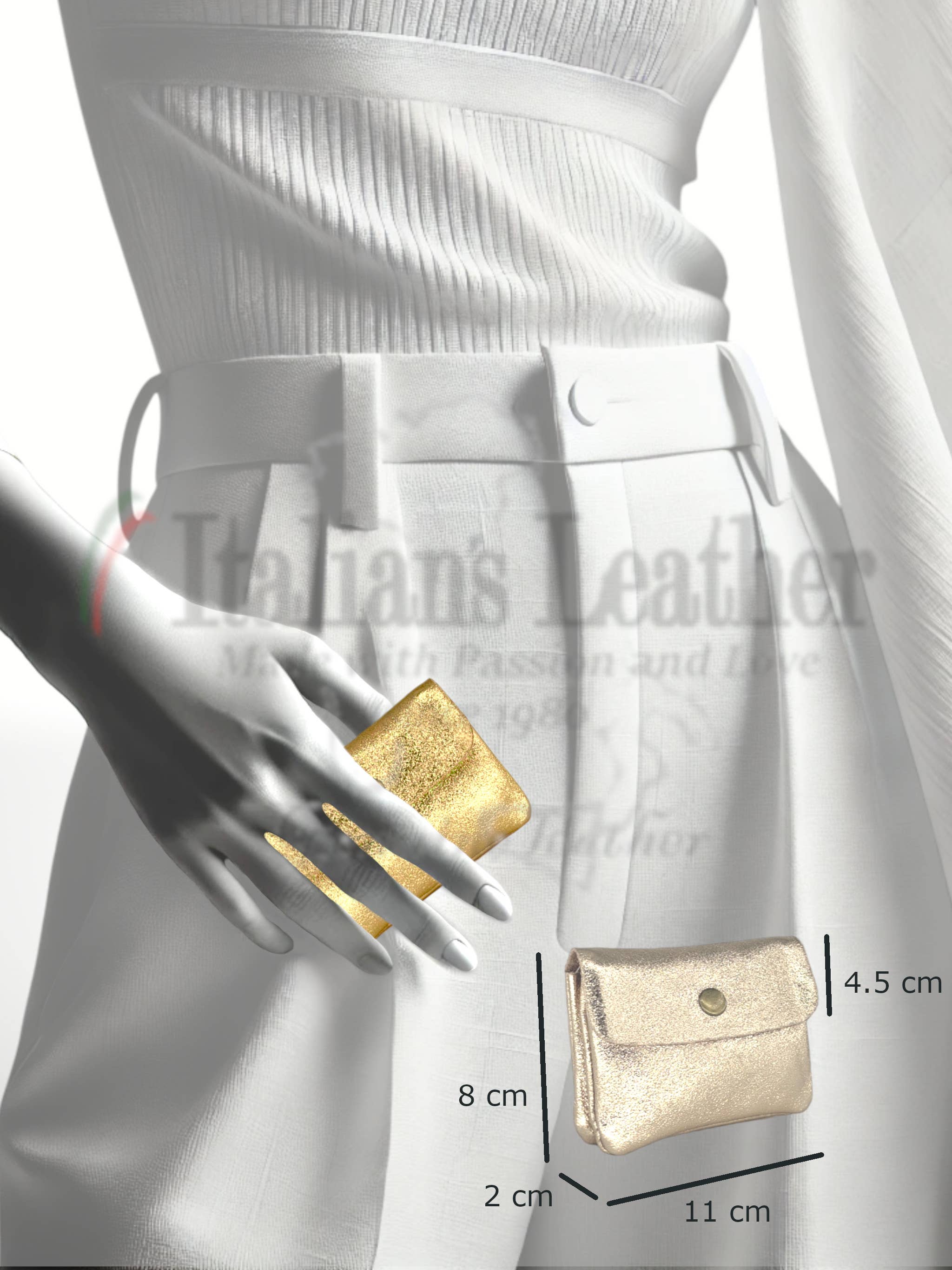 ITALIAN'S LEATHER - Vendita all'ingrosso Portamonete - Donna - Portafoglio Katia in pelle scamosciata 25020335