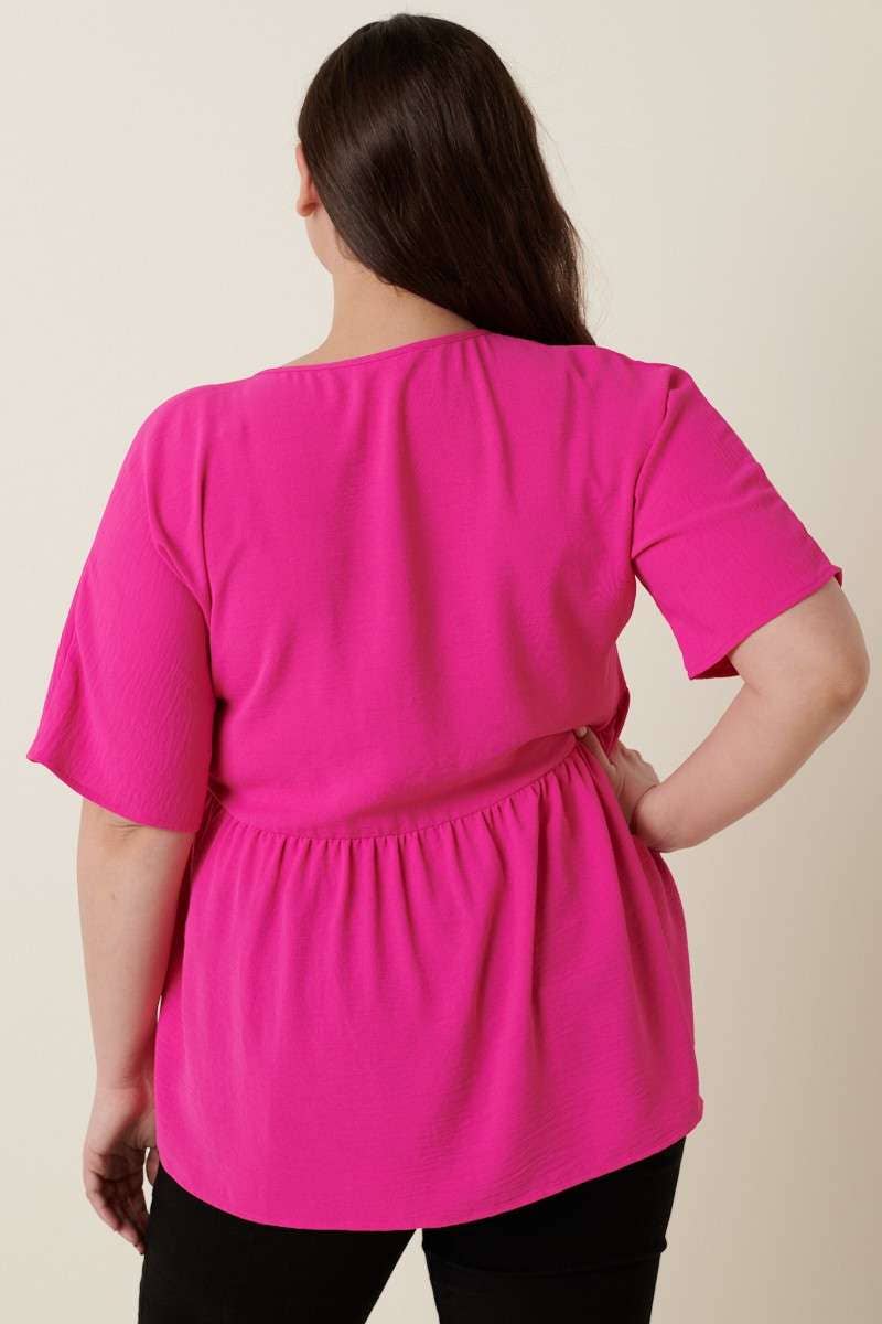 mittoshop - Wholesale Tunic - Women's - CT9073PL-PLUS AIRFLOW DOLMAN BABYDOLL BLOUSE19