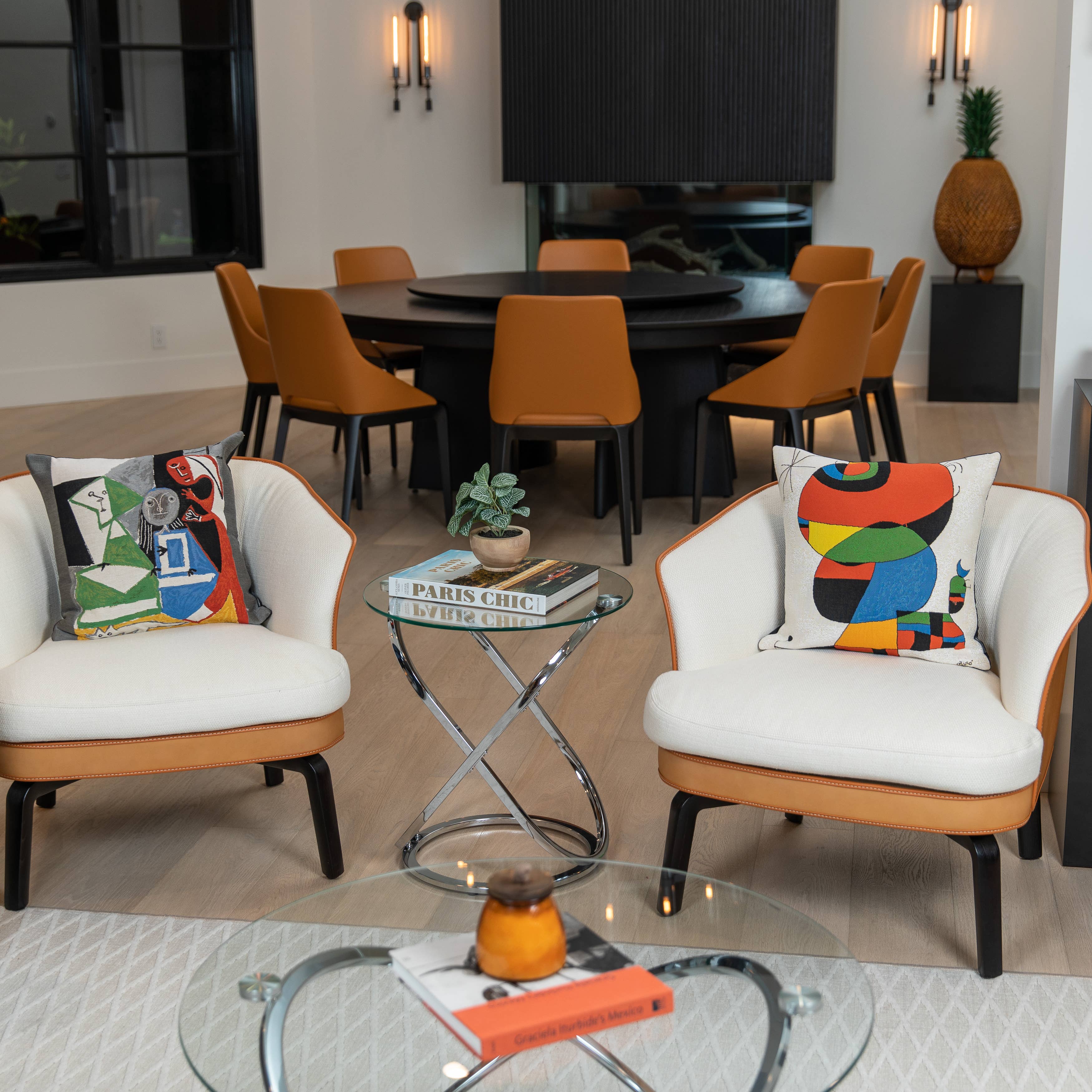 Danya B - Wholesale Side Table - Galaxy Base and Tempered Glass Round End Table19