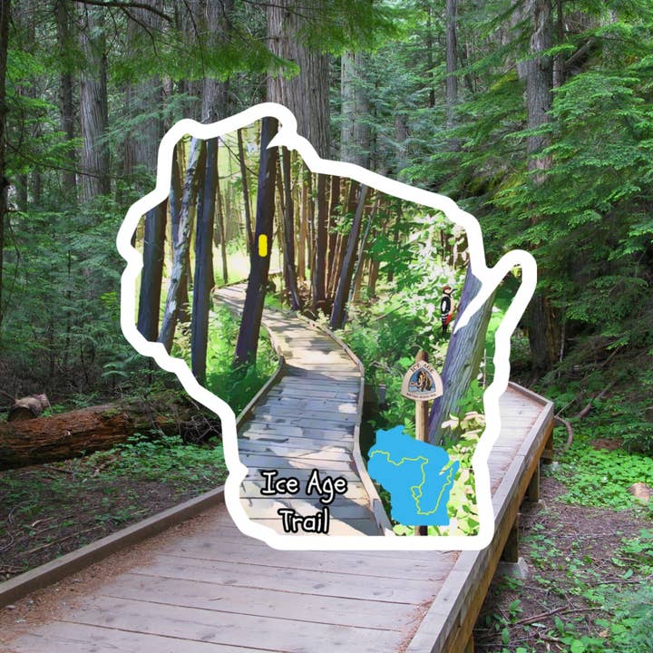 Ice Age Trail Decal for wholesale by Wilderness Adventures