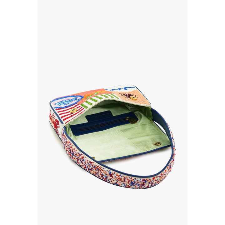 America & Beyond - Wholesale Shoulder Bag - Women's - Sun & Sea Beaded Shoulder Bag4