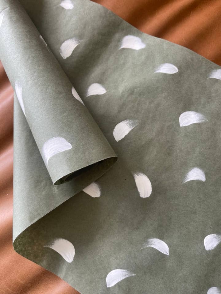SAGE gift wrap roll for wholesale by JUST B CUZ