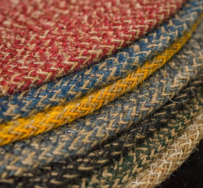 BRITISH COLOUR STANDARD – wholesale Placemat – Jute Placemats 38cm in Cornflower/Natural, x 4 Mats per inner3