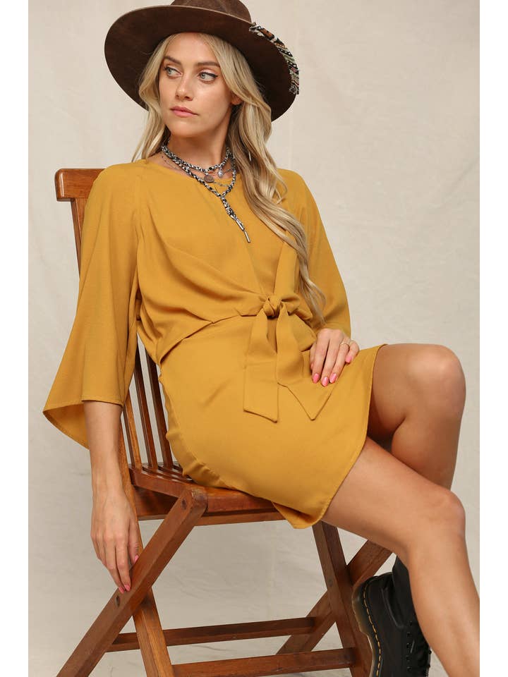 KyeMi - Wholesale Dress - Women's - Solid, Semi-Formal Knee Length Spring Dress10