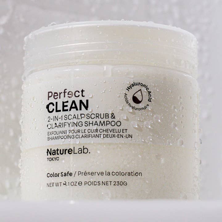 Naturelab. TOKYO – Engroshandel Hovedbunds-/hårkur – Perfect Clean 2 -in -1 Scalp Scrub +Clarifying Shampoo0