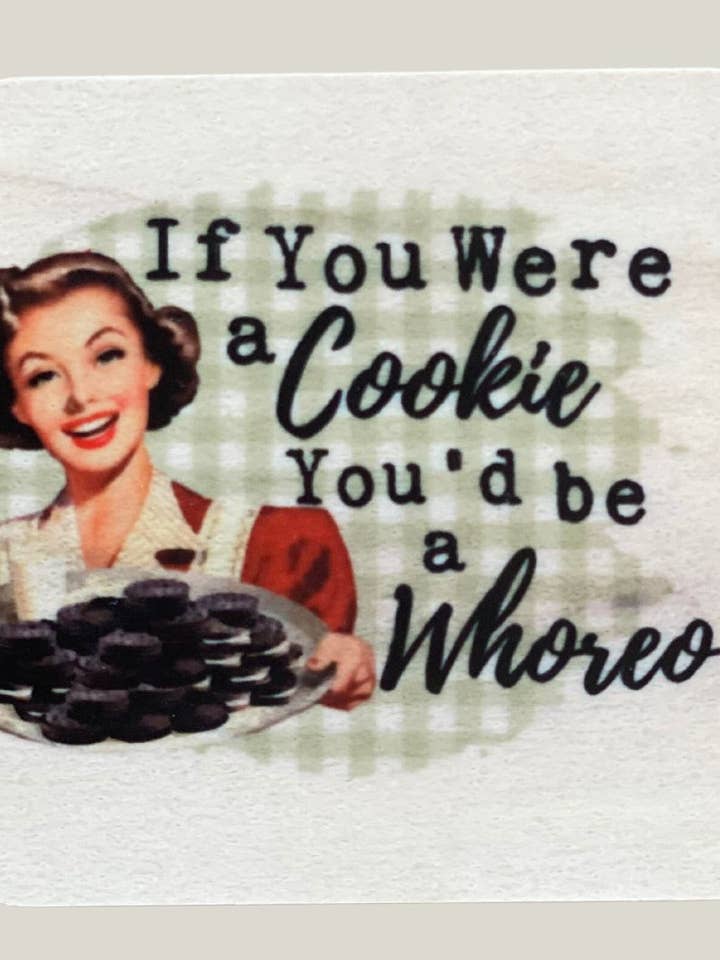 Retro Housewife Magnet - Cookie for wholesale by Fox and Fiddle Designs