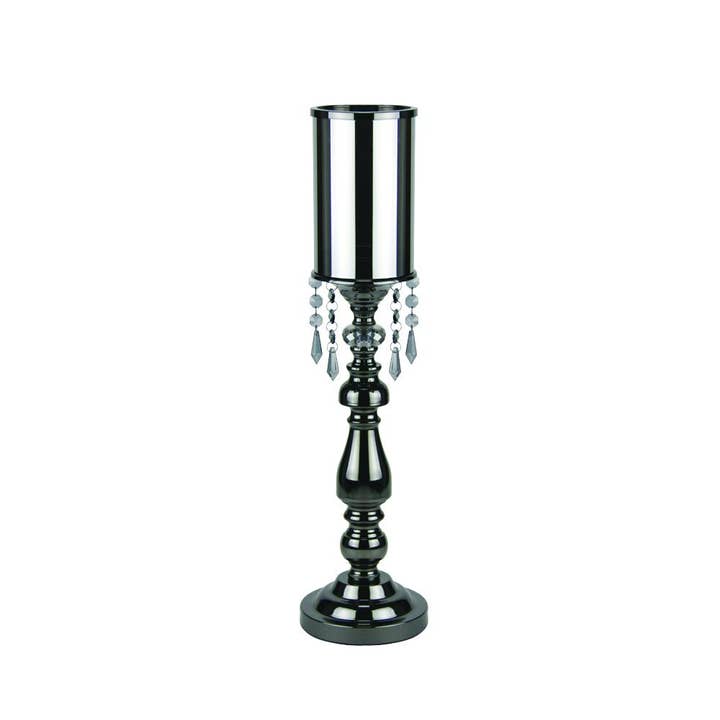 5" Top | Black Crystal Candle Stand for wholesale on Faire1