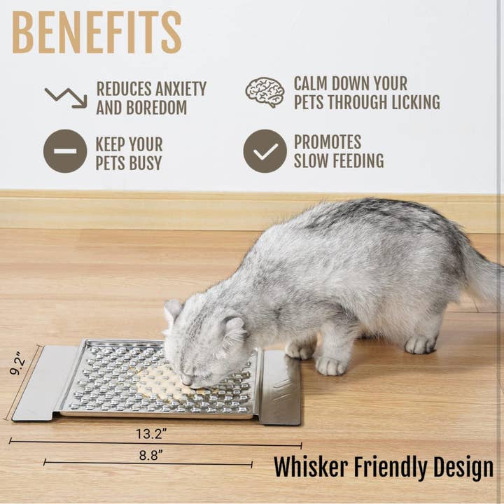 Lonestar Dog Treats - Wholesale Pet Bowl - Cat/Dog - PEGGY11 Durable Stainless Steel Lick Mat for Cat & Dog