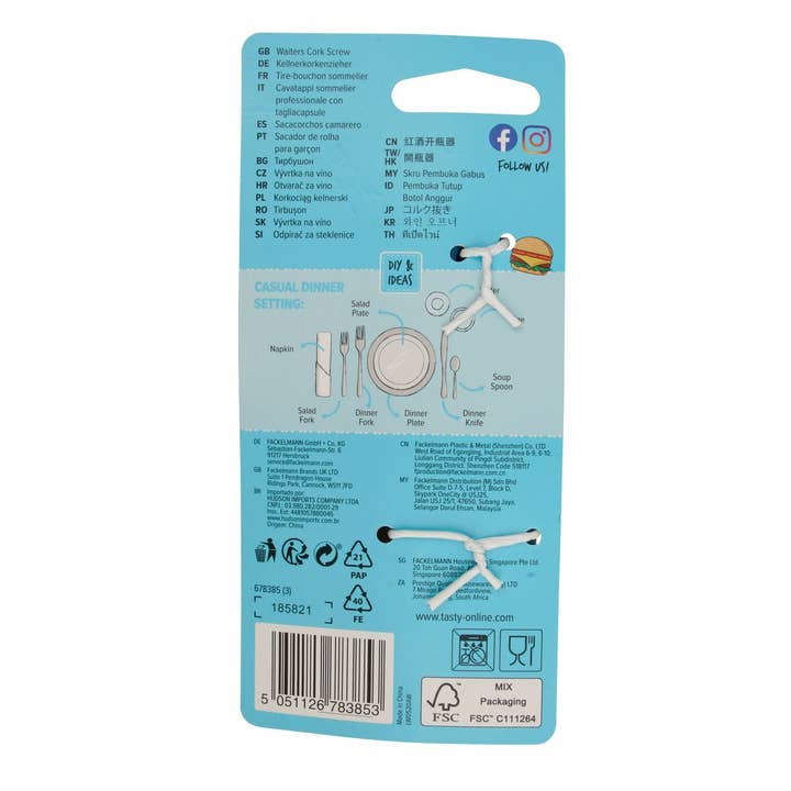 Zenker - Wholesale Bottle/Wine Opener - Tasty Core corkscrew with bottle opener function10