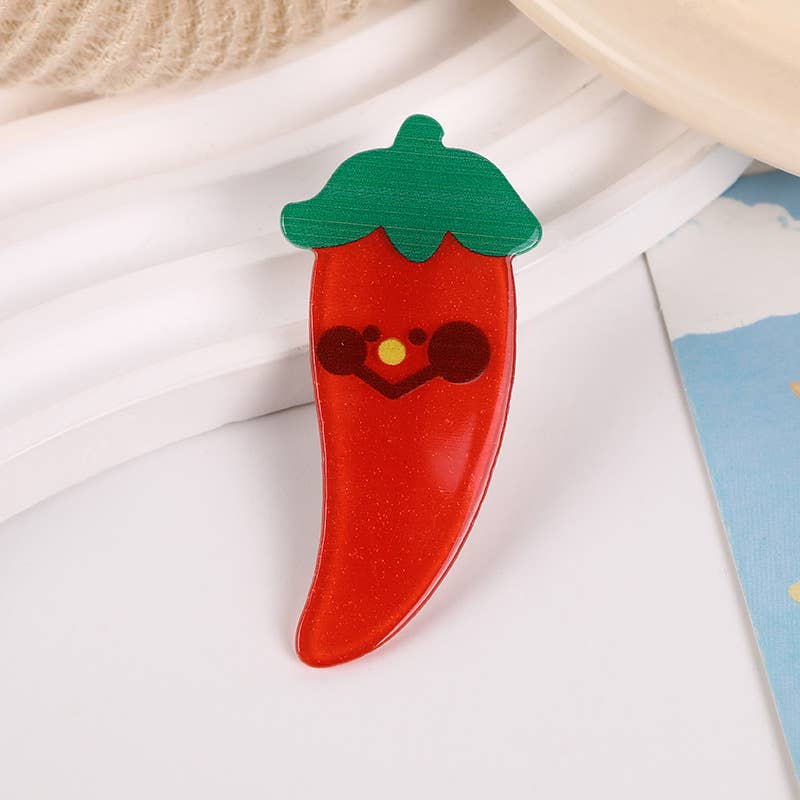 SoapElenGlen - Wholesale Hair Clip - Women's - Fun Vegetable & Flower Hair Claws, Cute Side Clip0