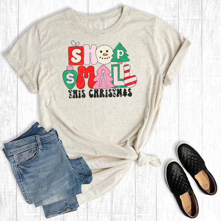 Shop Small This Christmas Graphic Tee for wholesale by The Way Down South