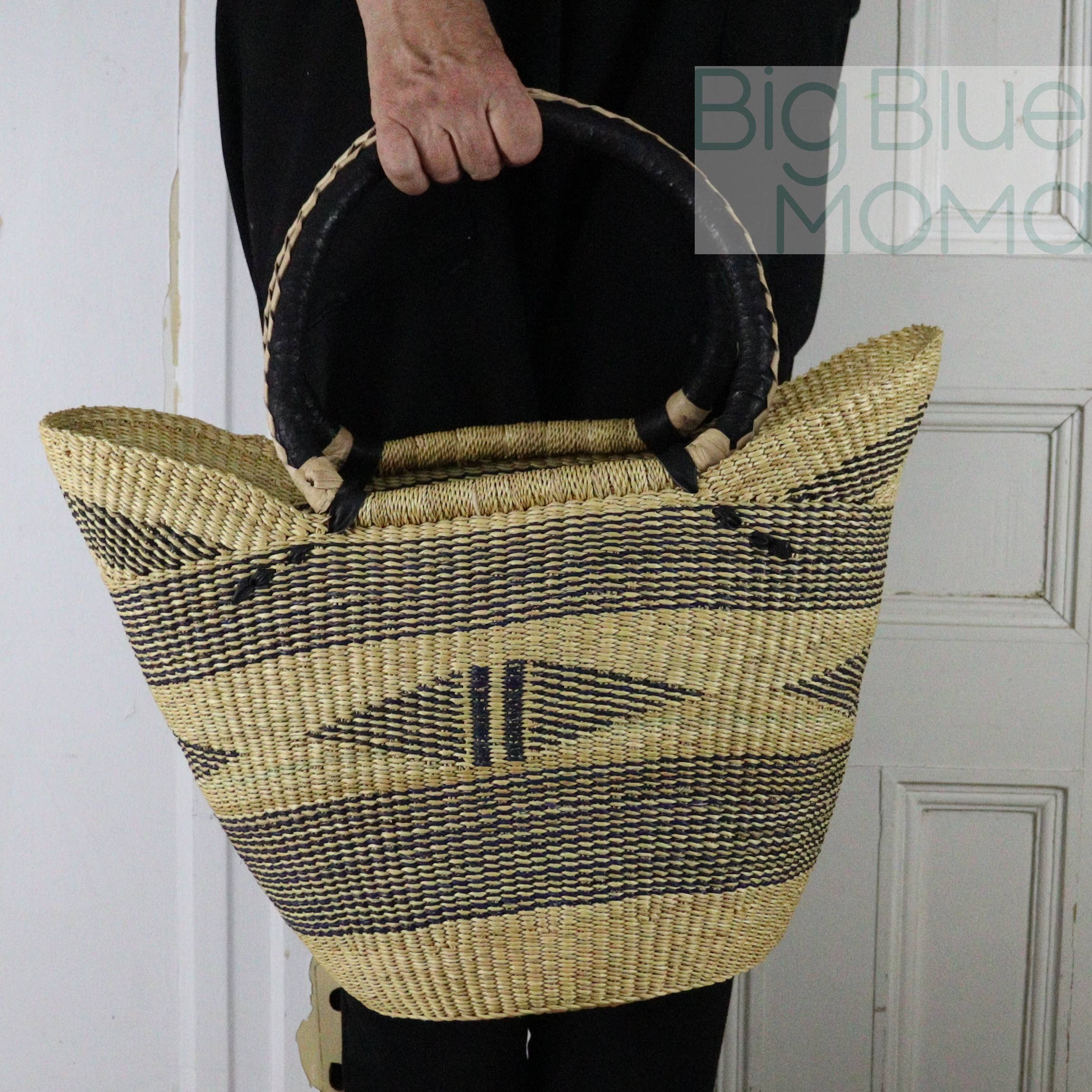 Big Blue Moma - Wholesale Beach Bag - U Shopper Large - Natural Palette9